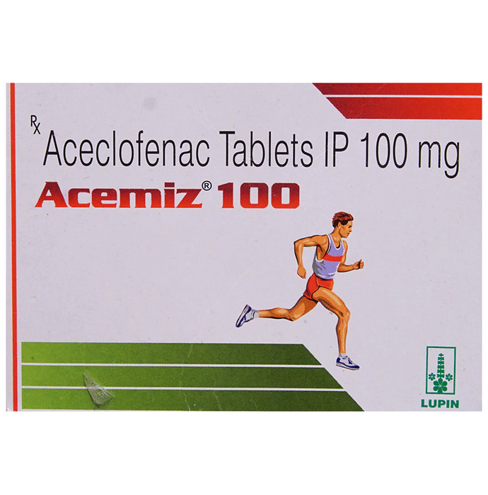 Acemiz 100mg Tablet Aceclofenac 100mg