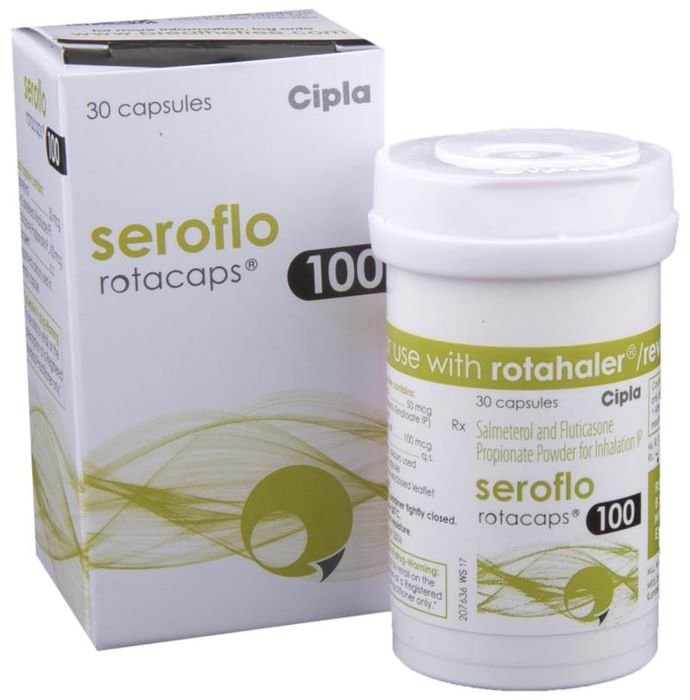 Seroflo 100 Rotacaps Salmeterol 50mcg + Fluticasone Propionate 100mcg