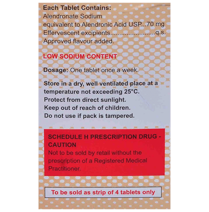 Stoplos A Plus Tablet Lemon Alendronic Acid 70mg