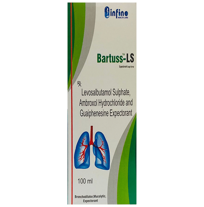 Bartuss-LS Expectorant    Levosalbutamol 1mg + Ambroxol 30mg + Guaifenesin 50mg