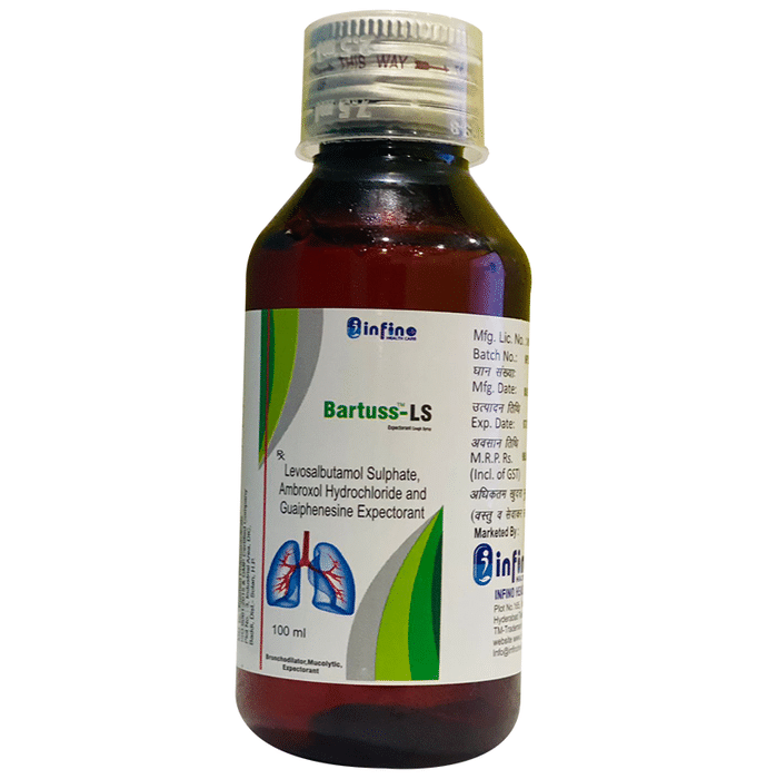 Bartuss-LS Expectorant    Levosalbutamol 1mg + Ambroxol 30mg + Guaifenesin 50mg