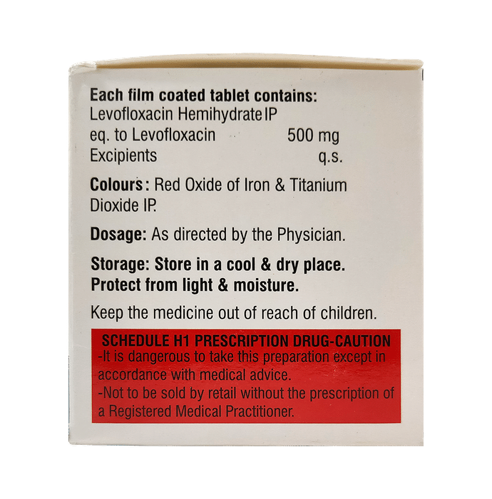 Levorit 500mg Tablet    Levofloxacin 500mg