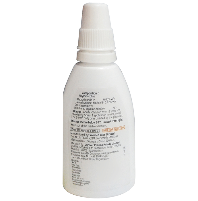 Ecnoz Nasal Spray    Oxymetazoline 0.05% w/v