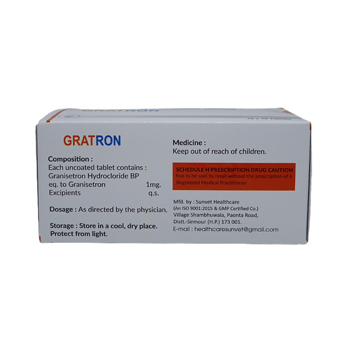 Gratron Tablet    Granisetron 1mg