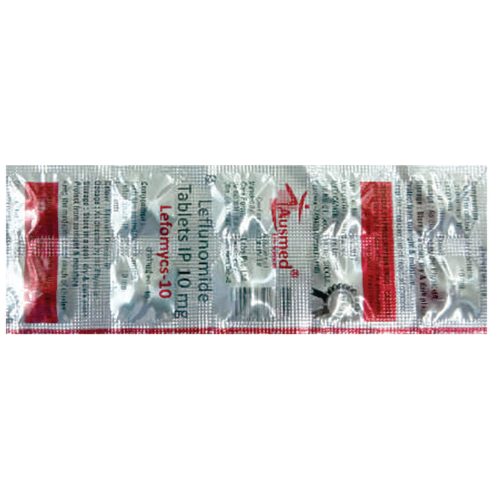 Lefomycs 10 Tablet    Leflunomide 10mg