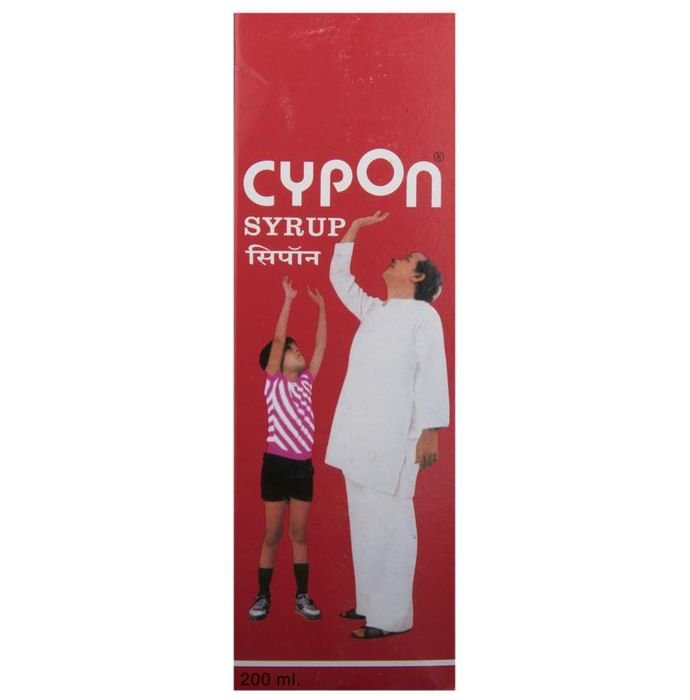 Cypon Syrup    Cyproheptadine 2mg/5ml + Tricholine Citrate 275mg/5ml + Sorbitol 2gm/5ml