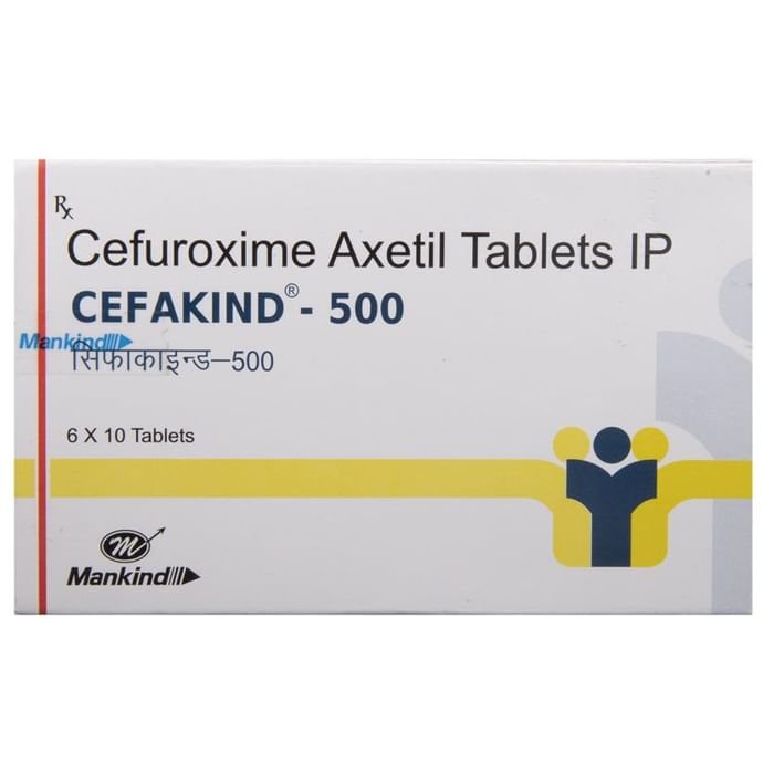 Cefakind 500 Tablet    Cefuroxime 500mg