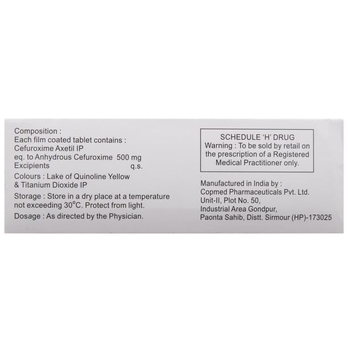Cefakind 500 Tablet    Cefuroxime 500mg