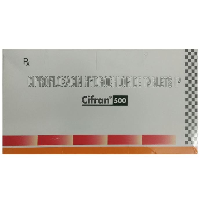 Cifran 500 Tablet    Ciprofloxacin 500mg
