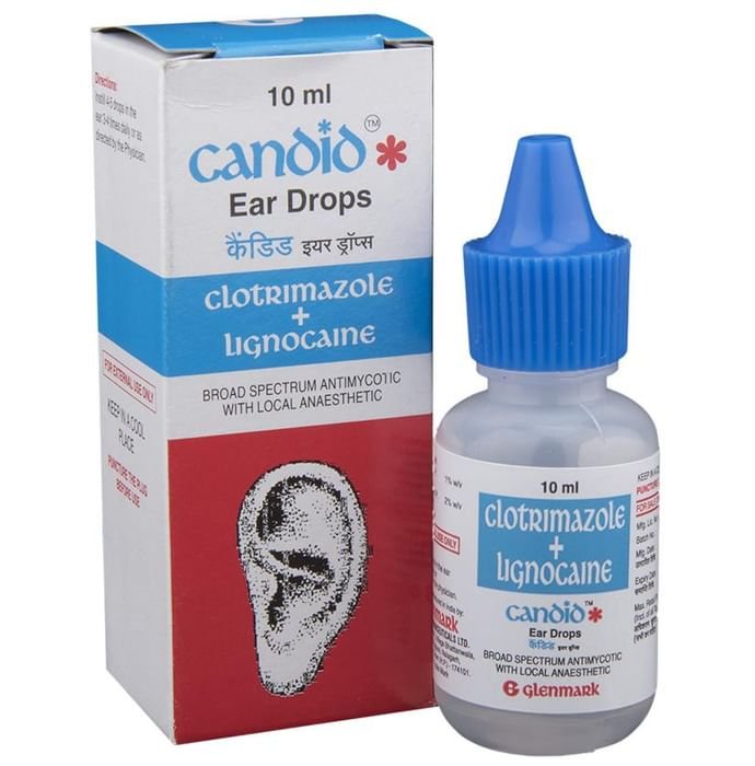 Candid Ear Drop    Lidocaine 2% w/v + Clotrimazole 1% w/v