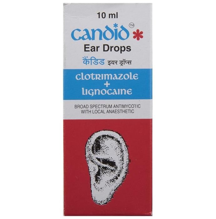 Candid Ear Drop    Lidocaine 2% w/v + Clotrimazole 1% w/v