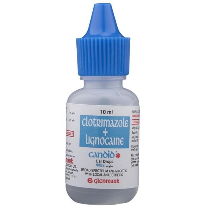 Candid Ear Drop    Lidocaine 2% w/v + Clotrimazole 1% w/v