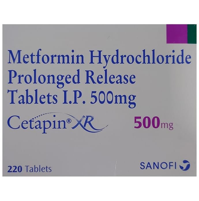 Cetapin XR 500mg Tablet    Metformin 500mg