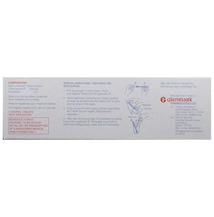 Candid-V3 Tablet VT    Clotrimazole 200mg