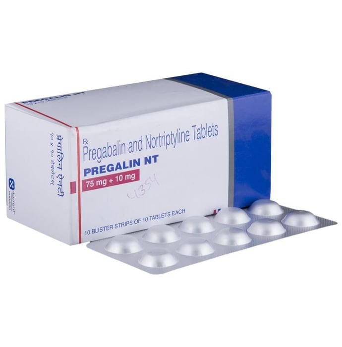Pregalin NT 75mg/10mg Tablet    Pregabalin 75mg + Nortriptyline 10mg