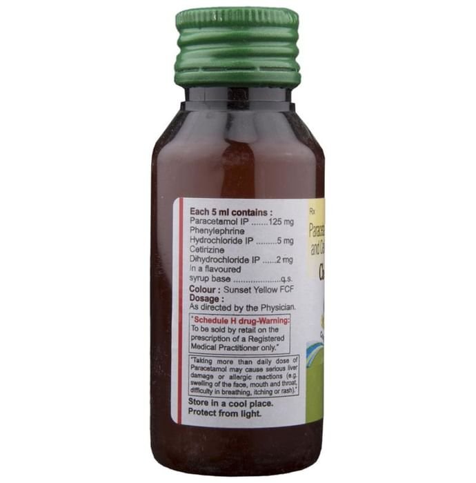 Cheston Cold Suspension    Cetirizine 2mg/5ml + Paracetamol 125mg/5ml + Phenylephrine 5mg/5ml