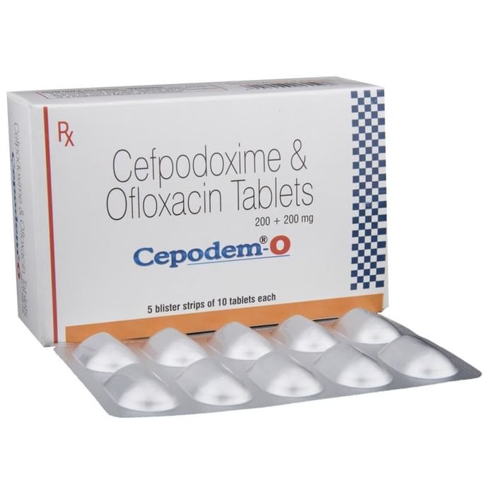 Cepodem-O Tablet    Cefpodoxime Proxetil 200mg + Ofloxacin 200mg