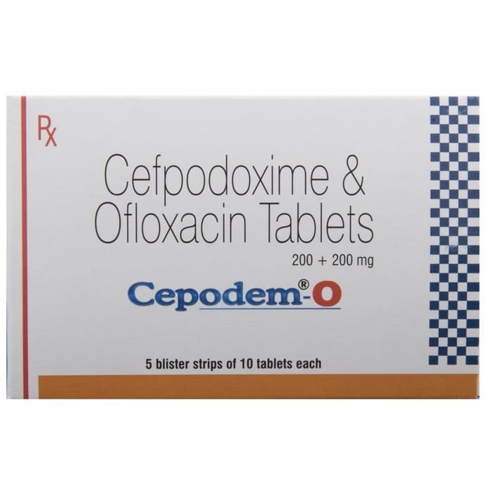 Cepodem-O Tablet    Cefpodoxime Proxetil 200mg + Ofloxacin 200mg