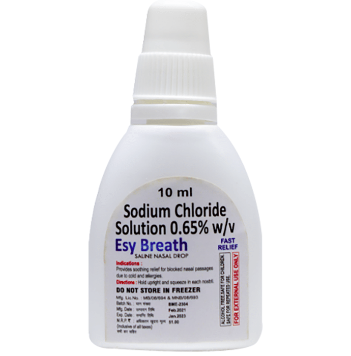 Esy Breath Nasal Drop    Sodium Chloride 0.65% w/v