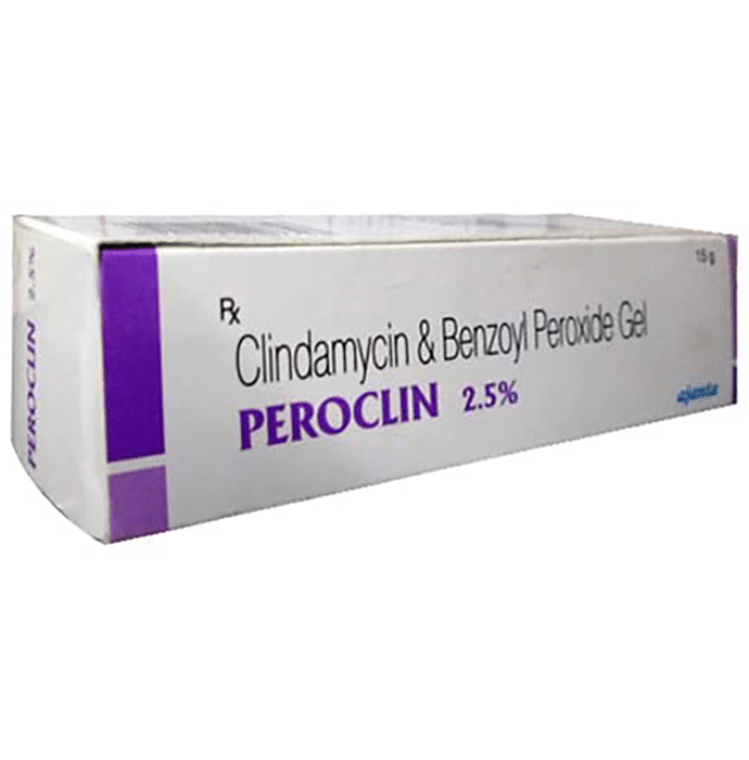 Peroclin 2.5% Gel    Benzoyl Peroxide 2.5% w/w + Clindamycin 1% w/w