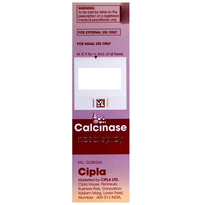 Calcinase Nasal Spray    Calcitonin Salmon 200IU