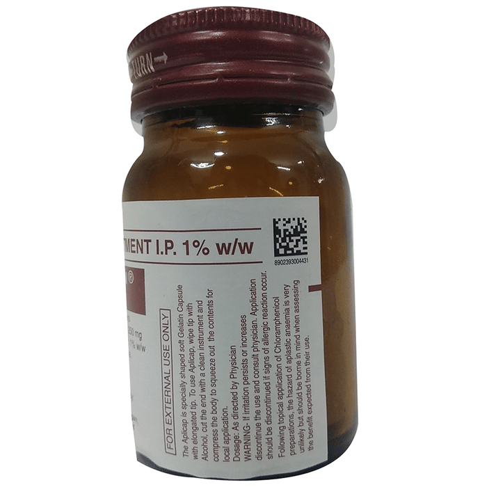 Chloromycetin Aplicap    Chloramphenicol 1% w/w
