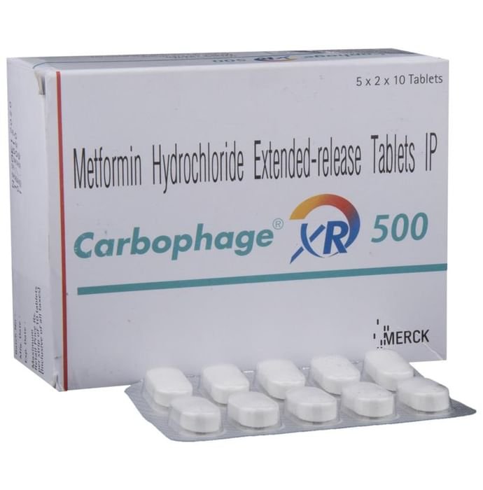 Carbophage XR 500 Tablet    Metformin 500mg