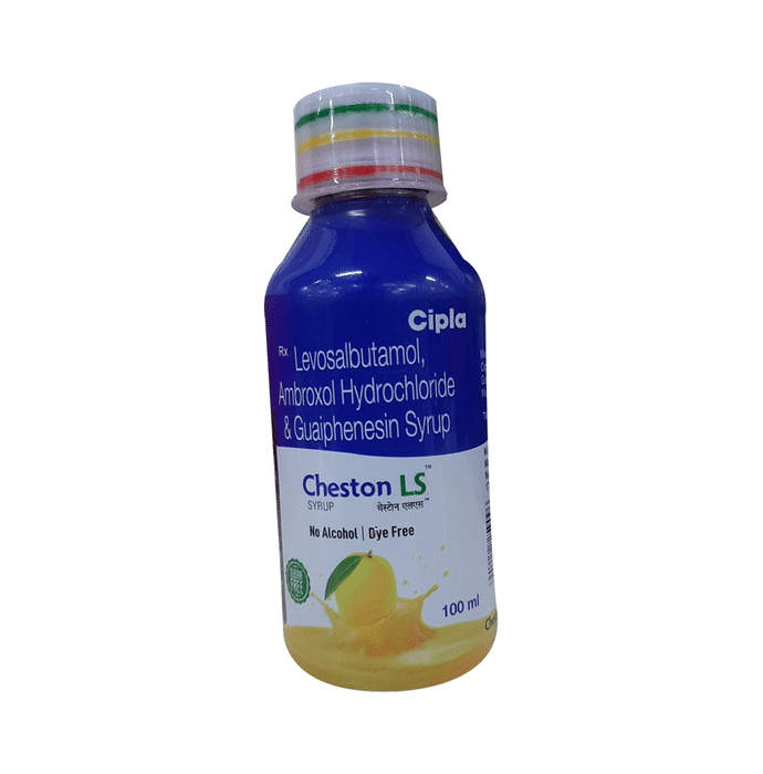 Cheston LS Syrup    Levosalbutamol 1mg + Ambroxol 30mg + Guaifenesin 50mg