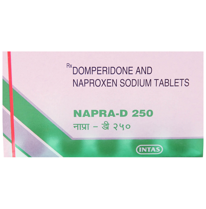 Napra D 250 Tablet    Naproxen 250mg + Domperidone 10mg