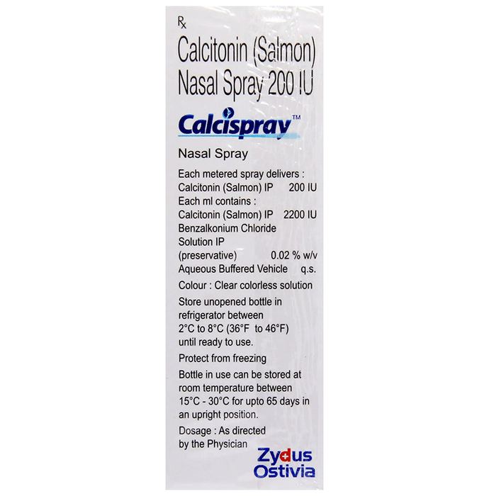 Calcispray Nasal Spray    Calcitonin Salmon 200IU