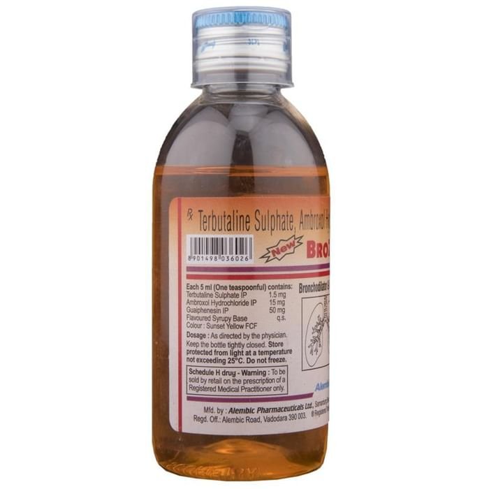 New Brozeet Syrup    Ambroxol 15mg/5ml + Guaifenesin 50mg/5ml + Terbutaline 1.5mg/5ml