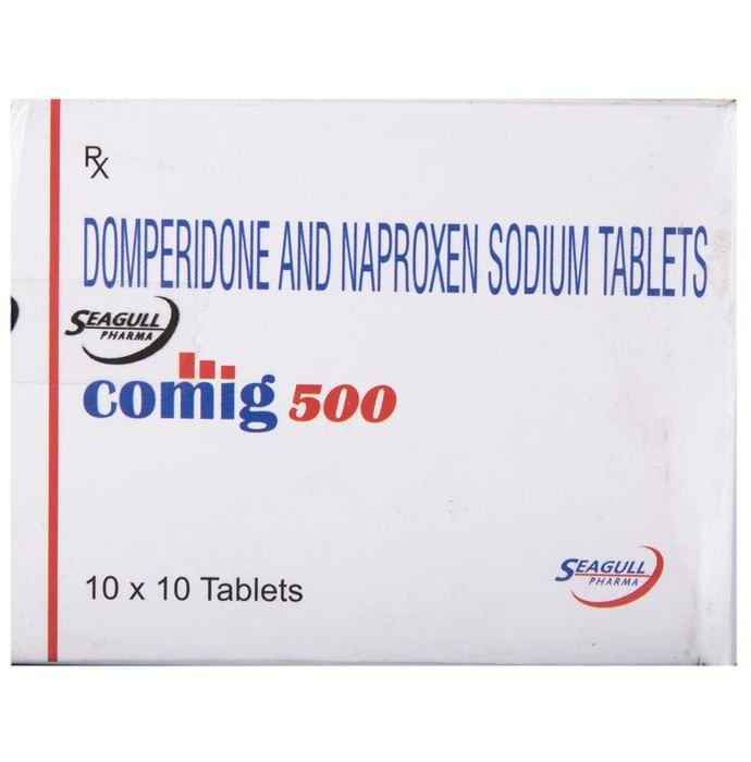 Comig 500 Tablet    Naproxen 500mg + Domperidone 10mg