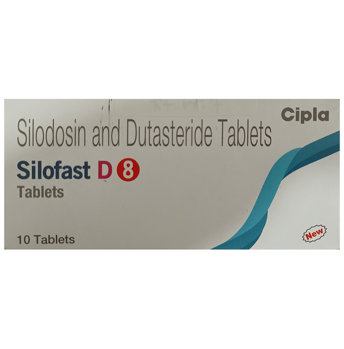 New Silofast D 8 Tablet    Silodosin 8mg + Dutasteride 0.5mg