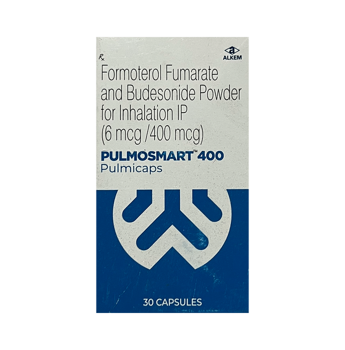 Pulmosmart 400 Pulmicaps    Formoterol 6mcg + Budesonide 400mcg