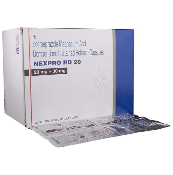 Nexpro RD 20 Capsule SR    Domperidone 30mg + Esomeprazole 20mg