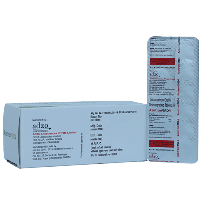 Azotron-MD4 Tablet    Ondansetron 4mg