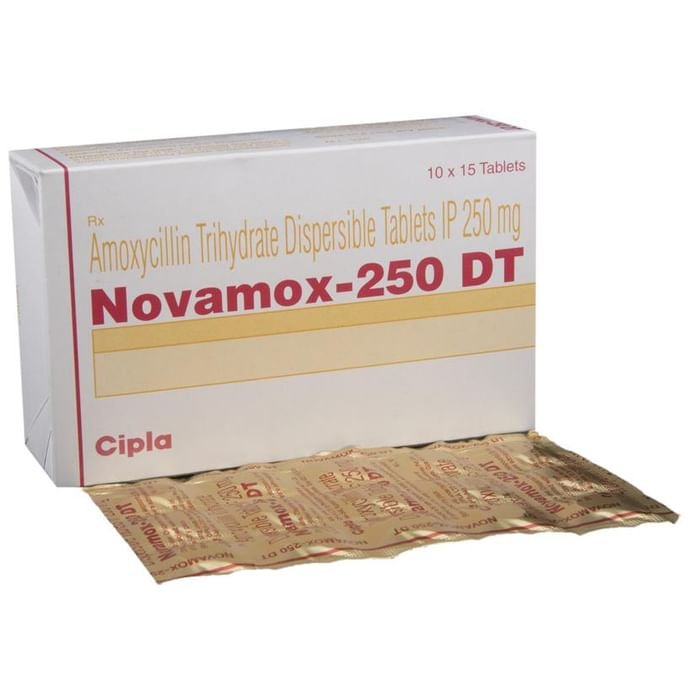 Novamox 250 DT Tablet    Amoxycillin 250mg