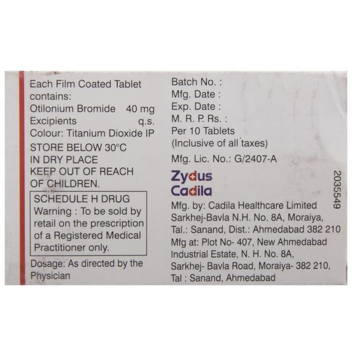 Colirid Tablet    Otilonium Bromide 40mg