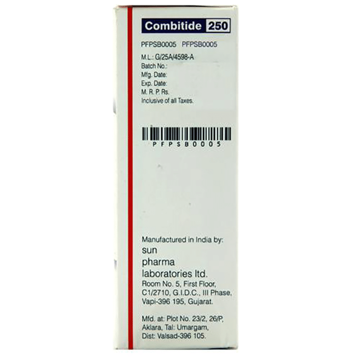 Combitide 250 CFC Free Inhaler    Salmeterol 25mcg + Fluticasone Propionate 250mcg