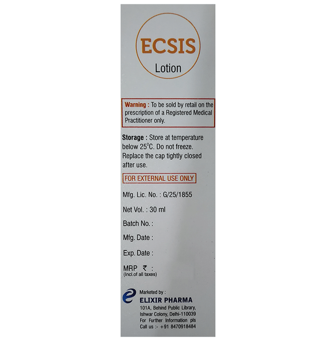 Ecsis Lotion    Mometasone 0.1% w/w