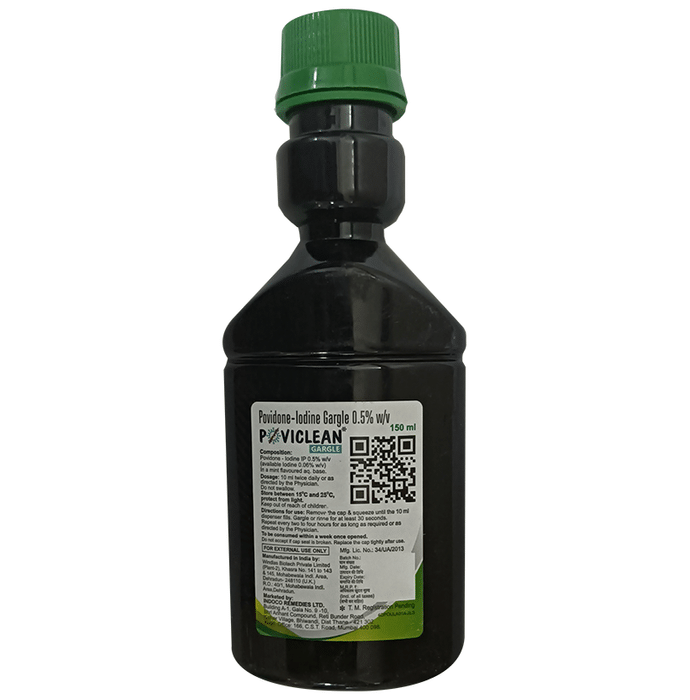 Poviclean Gargle Mint    Povidone Iodine 0.5% w/v
