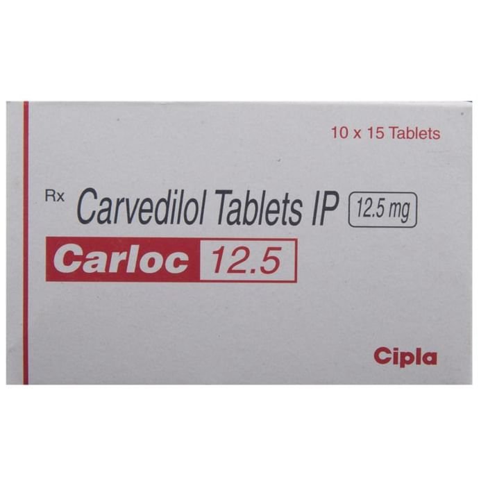 Carloc 12.5 Tablet    Carvedilol 12.5mg