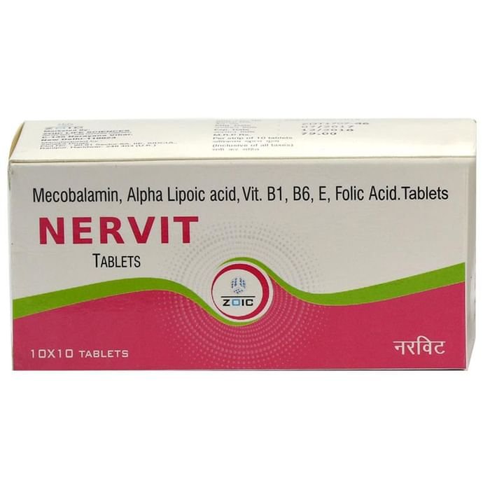 Nervit 500mcg Tablet    Methylcobalamin 500mcg