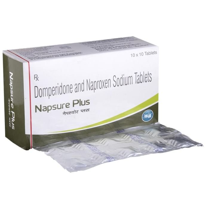 Napsure Plus Tablet    Naproxen 500mg + Domperidone 10mg