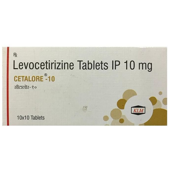 Cetalore 10 Tablet    Levocetirizine 10mg