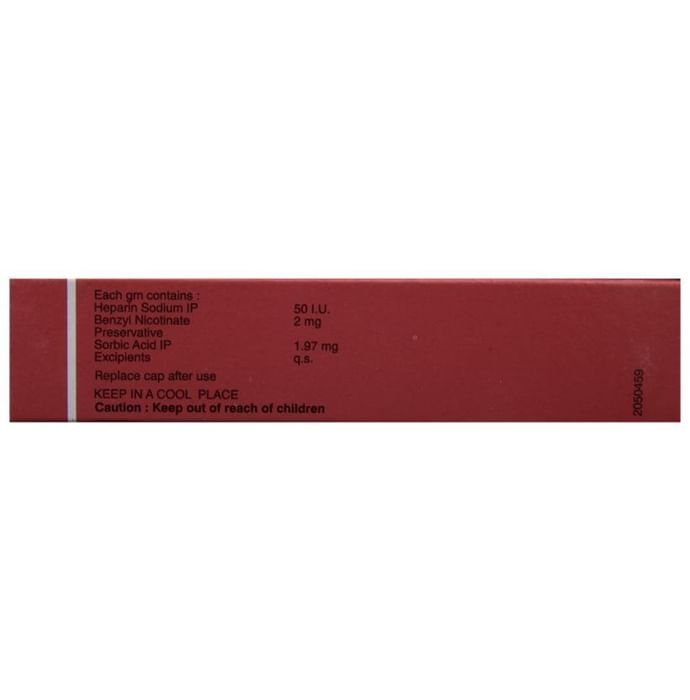 Thrombophob Ointment    Benzyl Nicotinate 2mg + Heparin 50IU