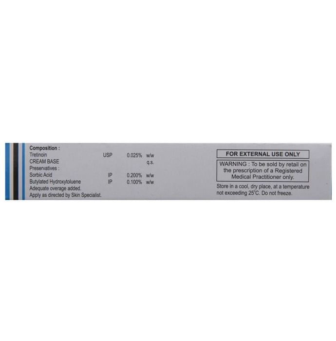 Tretin 0.025% Cream    Tretinoin 0.025% w/w
