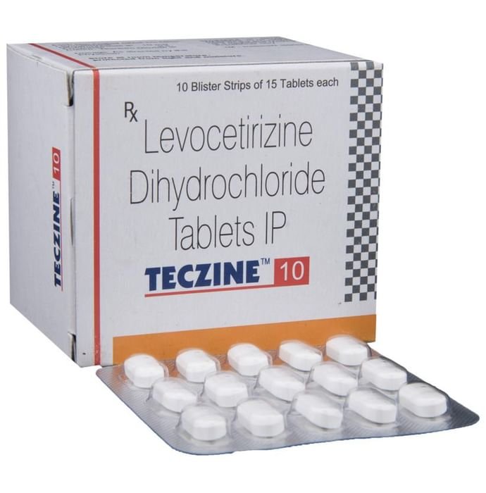 Teczine 10 Tablet    Levocetirizine 10mg