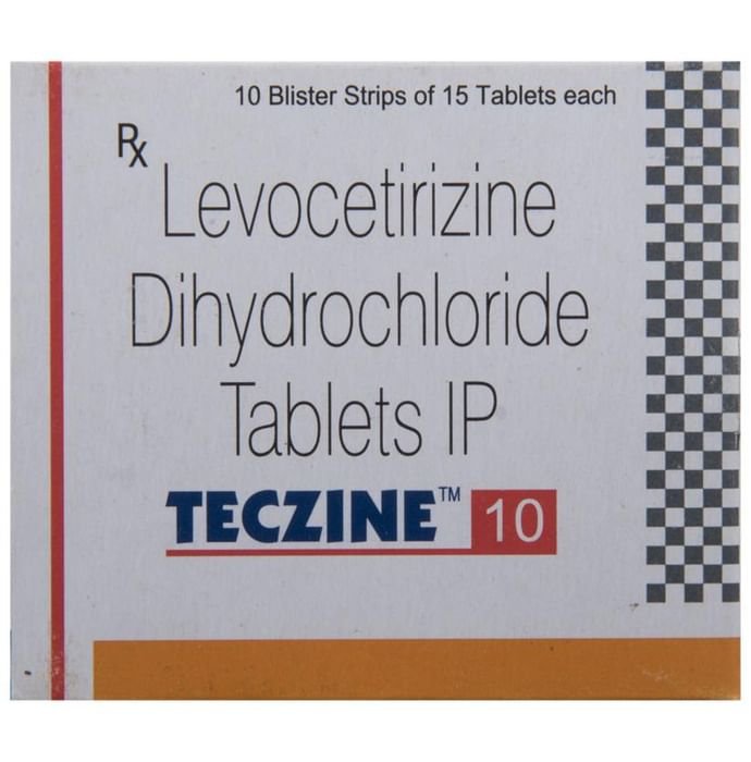 Teczine 10 Tablet    Levocetirizine 10mg
