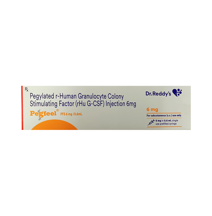 Pegfeel Injection    Granulocyte Colony Stimulating Factor 6mg